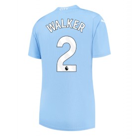 Manchester City Kyle Walker #2 Hemmakläder Dam 2023-24 Kortärmad